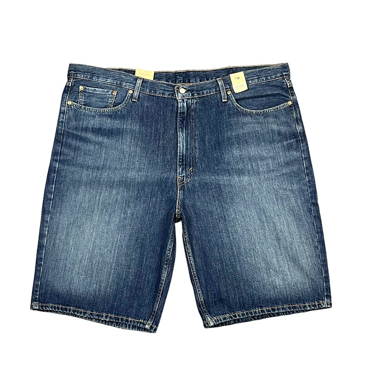 Levis Mens 469 Denim Shorts Size 46-49 Medium Wash Blue Loose Fit Casual Stylish