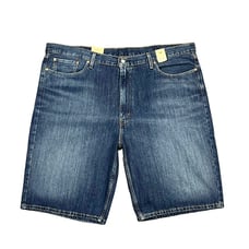 Levis Mens 469 Denim Shorts Size 46-49 Medium Wash Blue Loose Fit Casual Stylish