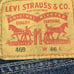 Levis Mens 469 Denim Shorts Size 46-49 Medium Wash Blue Loose Fit Casual Stylish