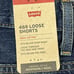 Levis Mens 469 Denim Shorts Size 46-49 Medium Wash Blue Loose Fit Casual Stylish