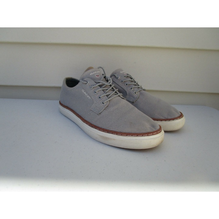 GANT Men's Boat Shoes Prepville Bari Low Lace Size US 8 Gray