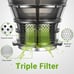 Amzchef slow juicer black