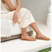 Nisola Huarache almond Tan Leather shoe size 9