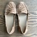 Nisola Huarache almond Tan Leather shoe size 9