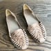 Nisola Huarache almond Tan Leather shoe size 9