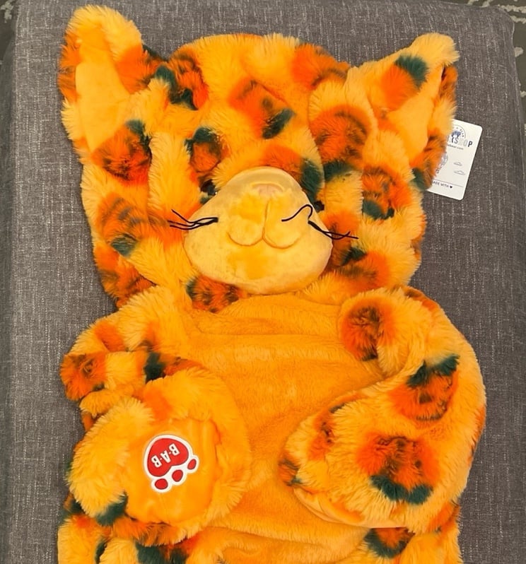 Brand New Unstuffed Build A Bear Giant Pumpkin Kitty.