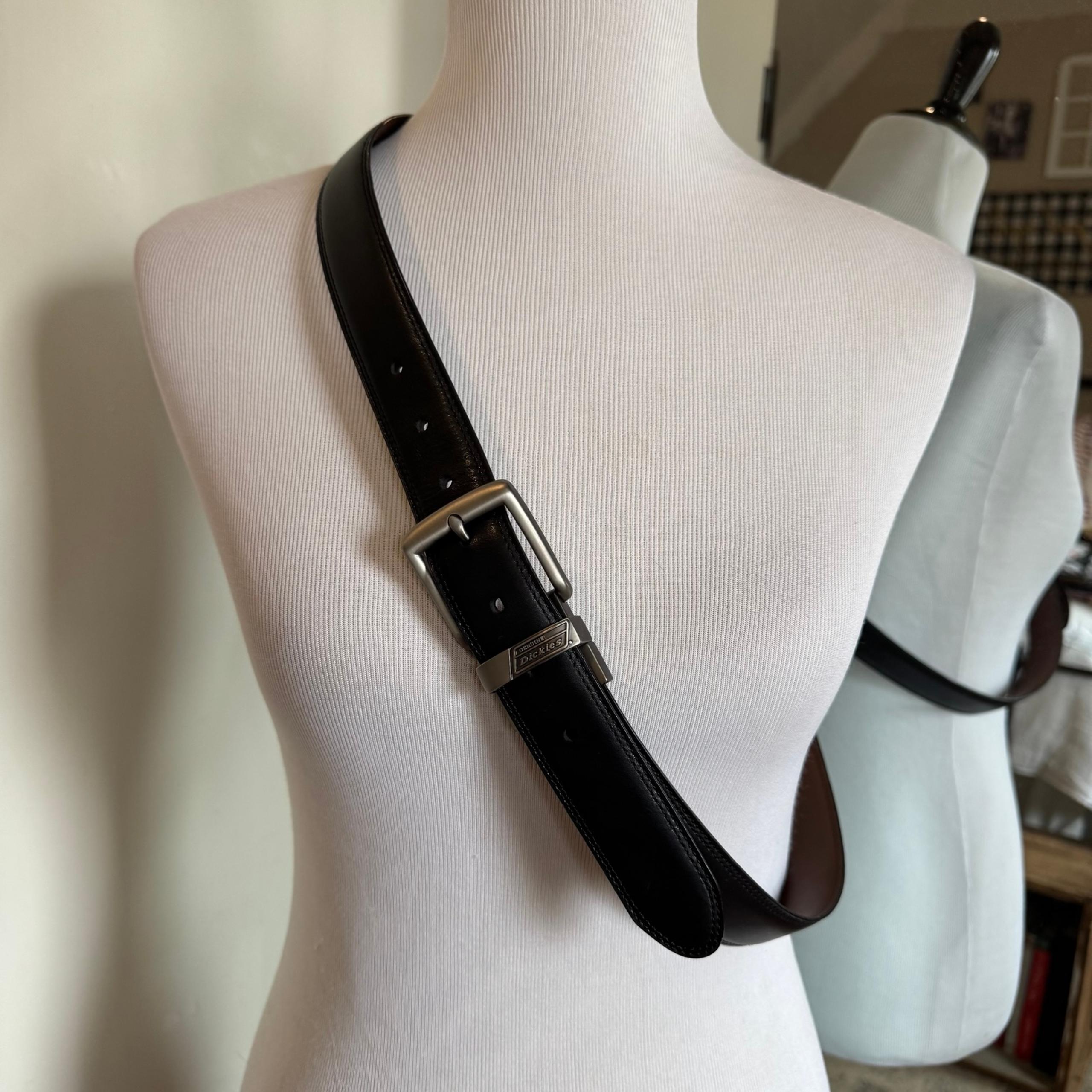 Dickies Black Leather Belt