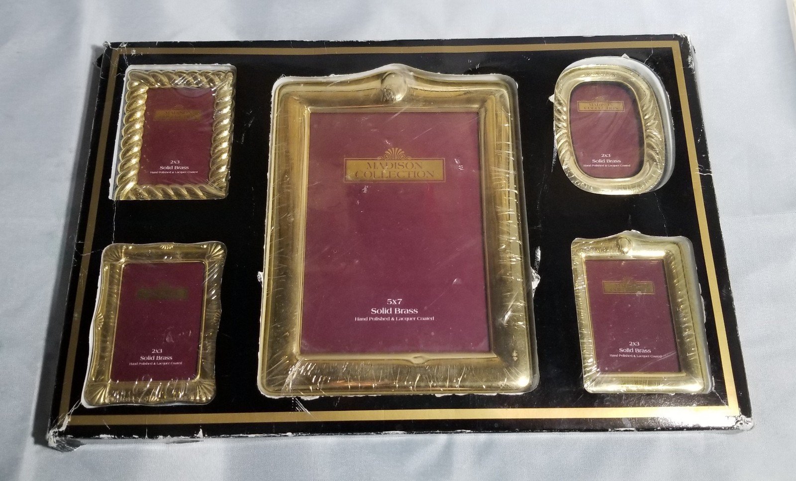 Madison Collection Brass frames Set