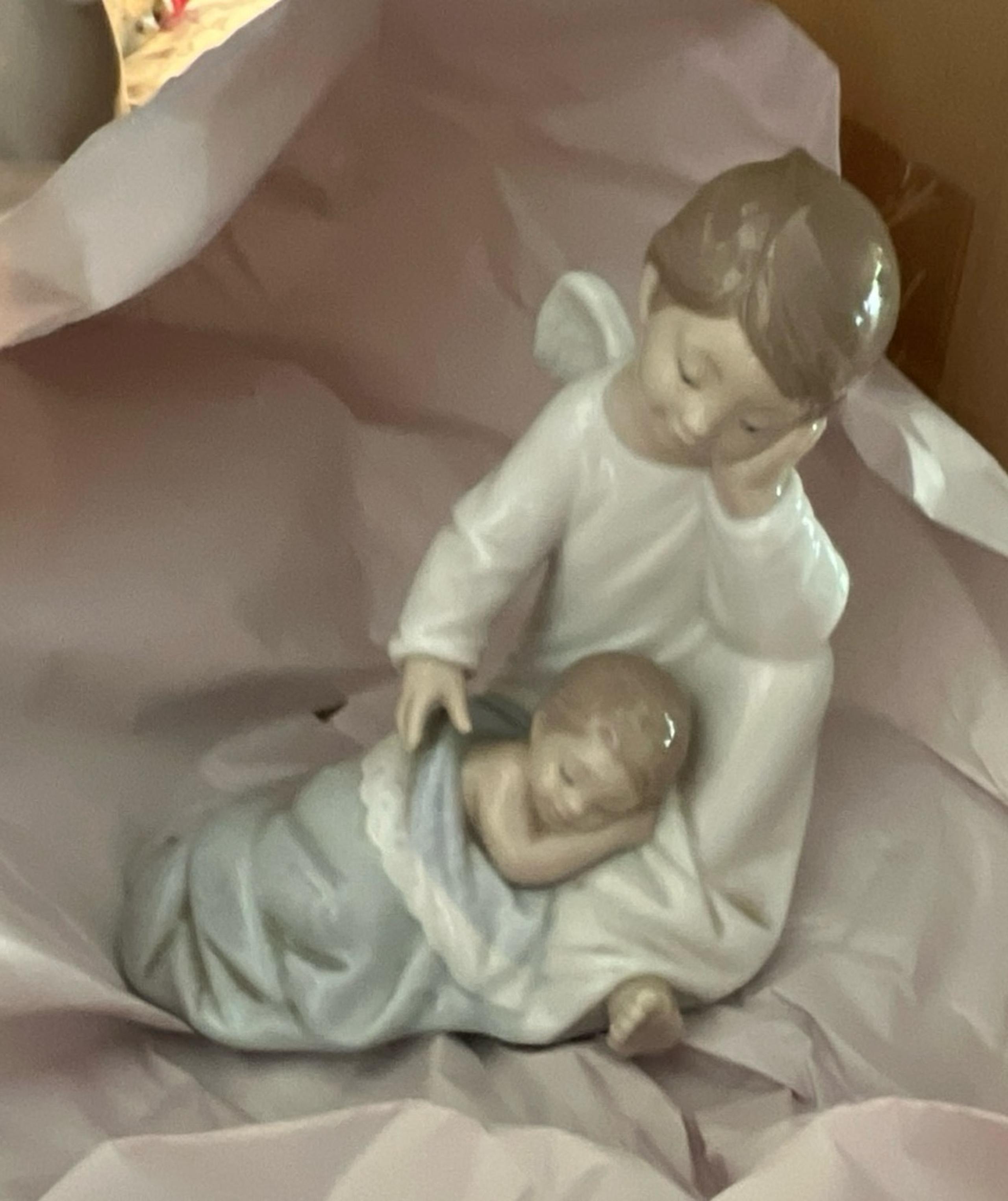 Lladro 2003 My Guardian Angel (Blue) #6961 MINT VINTAGE