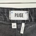 Paige Denim Noella Cut Off Frayed Jean Shorts Minimalist Casual Black Dove 25