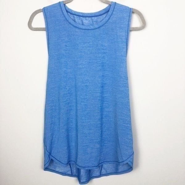 LULULEMON | In a Cinch Tank Top Heathered Pipe Dream Blue Women’s Size 10
