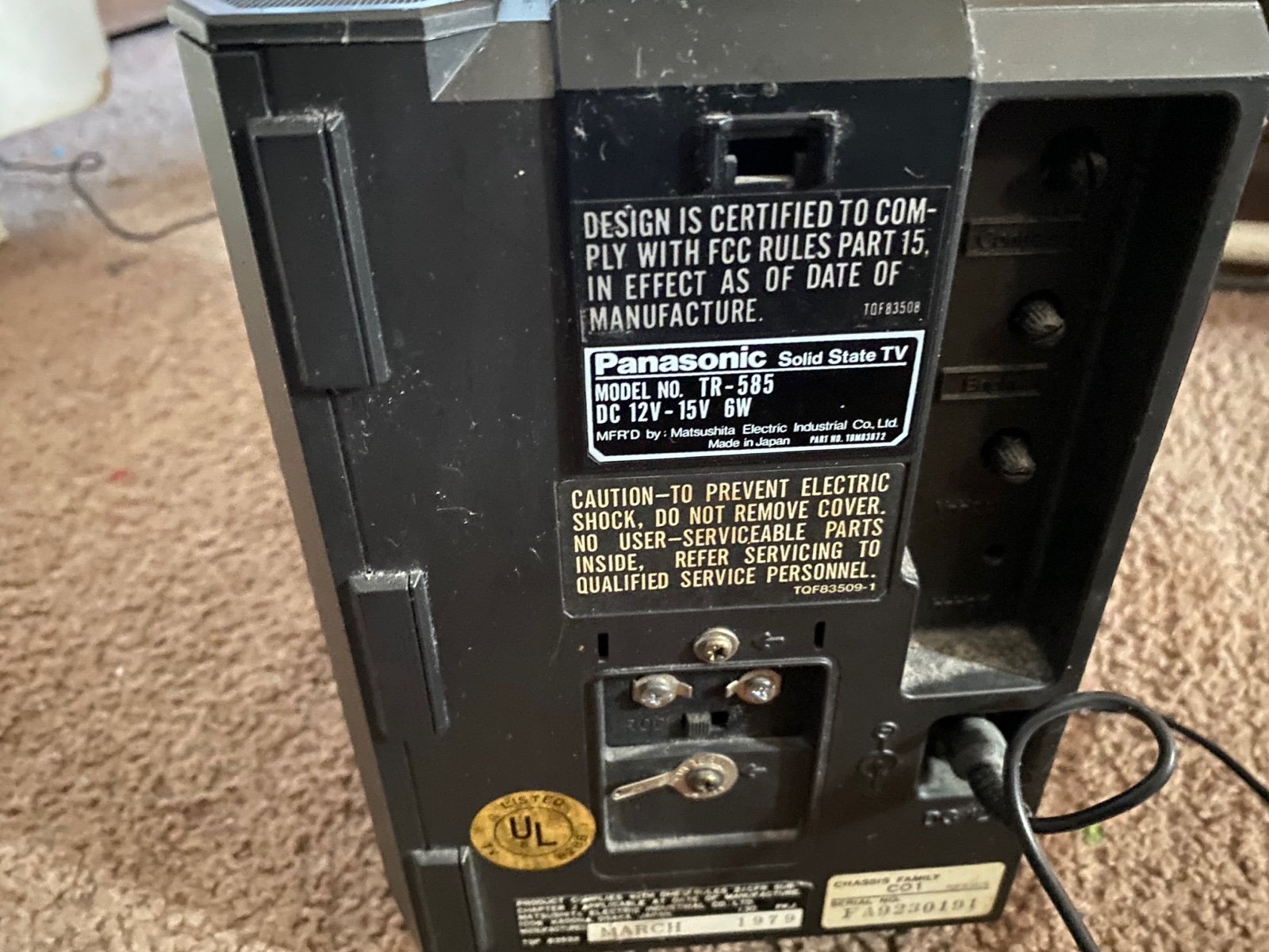 Vintage radio/Tv