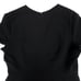 LK Bennett Dr Eline Single Lapel Tailored Midi Sheath Dress Womens 12 Black