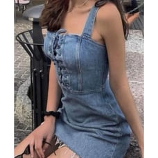 Reformation Kayla Denim Mini Dress Size 4