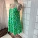 Lilly Pulitzer maisy green print silk mini slip sundress size small