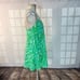 Lilly Pulitzer maisy green print silk mini slip sundress size small
