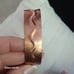 Vtg.Handmade genuine Copper wave cuff bracelet