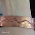 Vtg.Handmade genuine Copper wave cuff bracelet