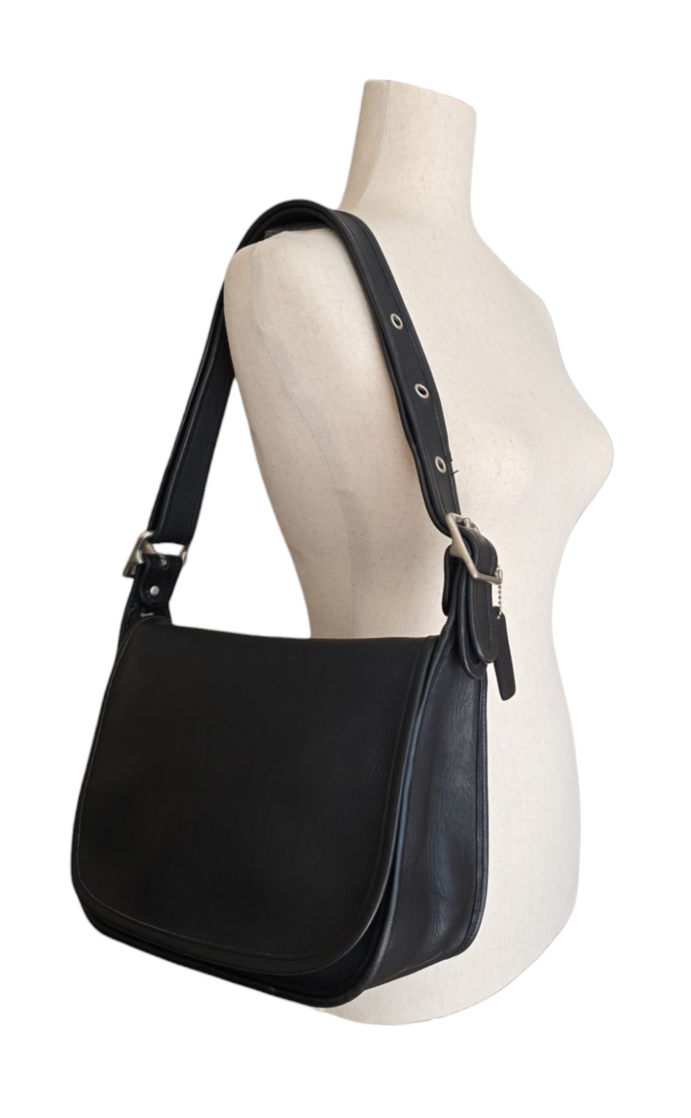 EUC Vintage Coach No. 9951 Patricia's Legacy Bag in black glovetanned leather