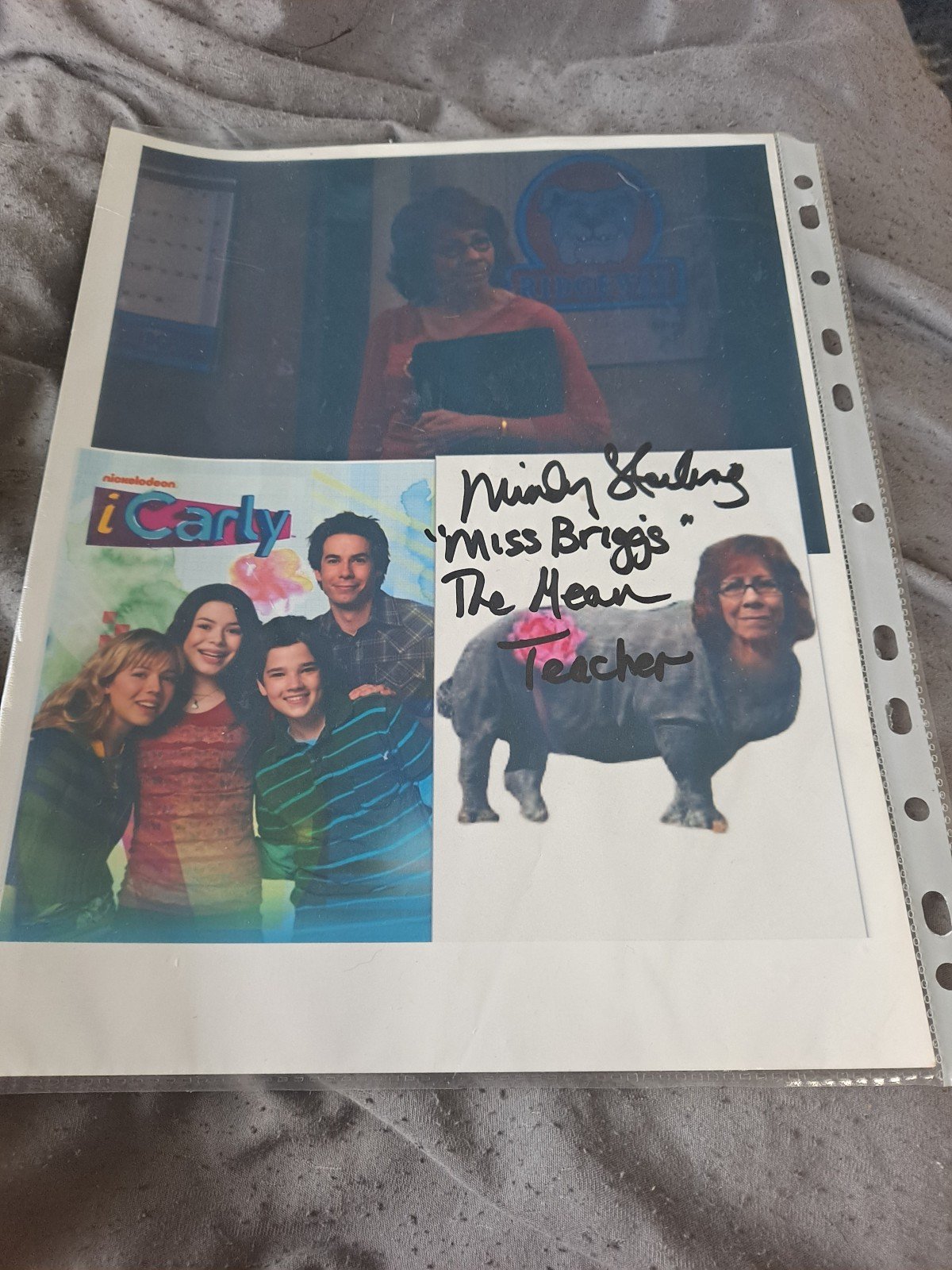 Mindy sterling icarly autographed 8x10