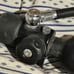 Aqua lung mini scuba diving oxigen tank