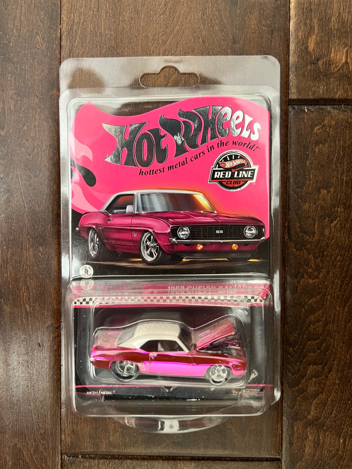 mattel hot wheels rlc exclusive 1969 spectraflame pink chevy camaro ss new flaw