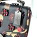 COACH Black Multicolor Leather Floral Print In Jeweled Satchel Crossbody Bag