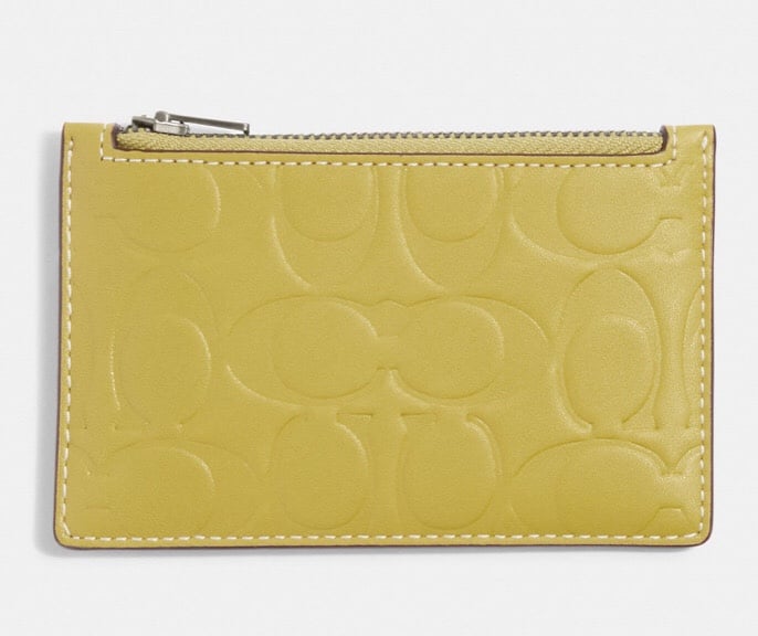 Zip Card Case In Signature Leather