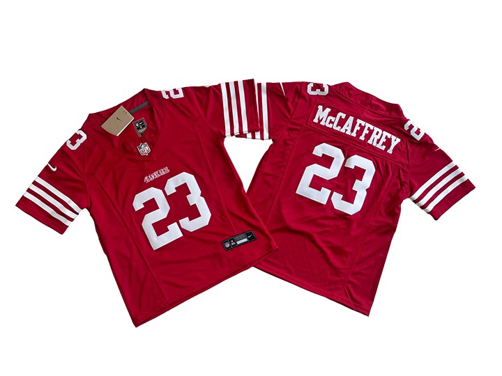 San Francisco 49ers 23# Christian McCaffrey Youth Vapor F.U.S.E. Limited Jersey