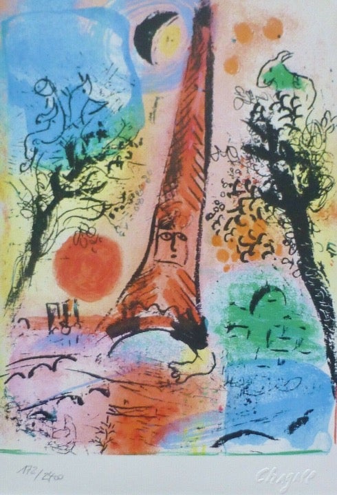 Marc Chagall Paris France Eifel Tower