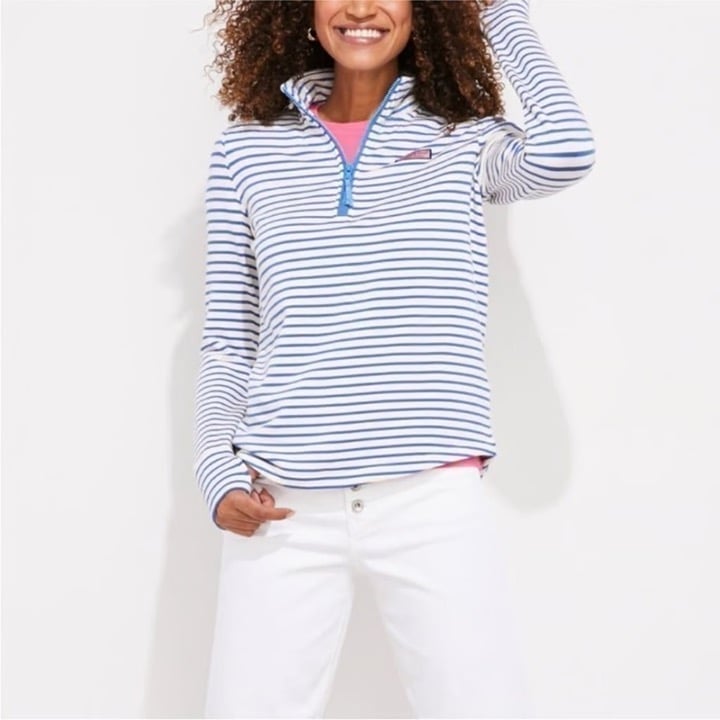 NWT Vineyard Vines Dreamcloth® Striped Relaxed Shep Shirt®