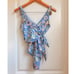 Tanya Taylor Kelly Wrap One Piece Swim Small Beach Floral Vacation