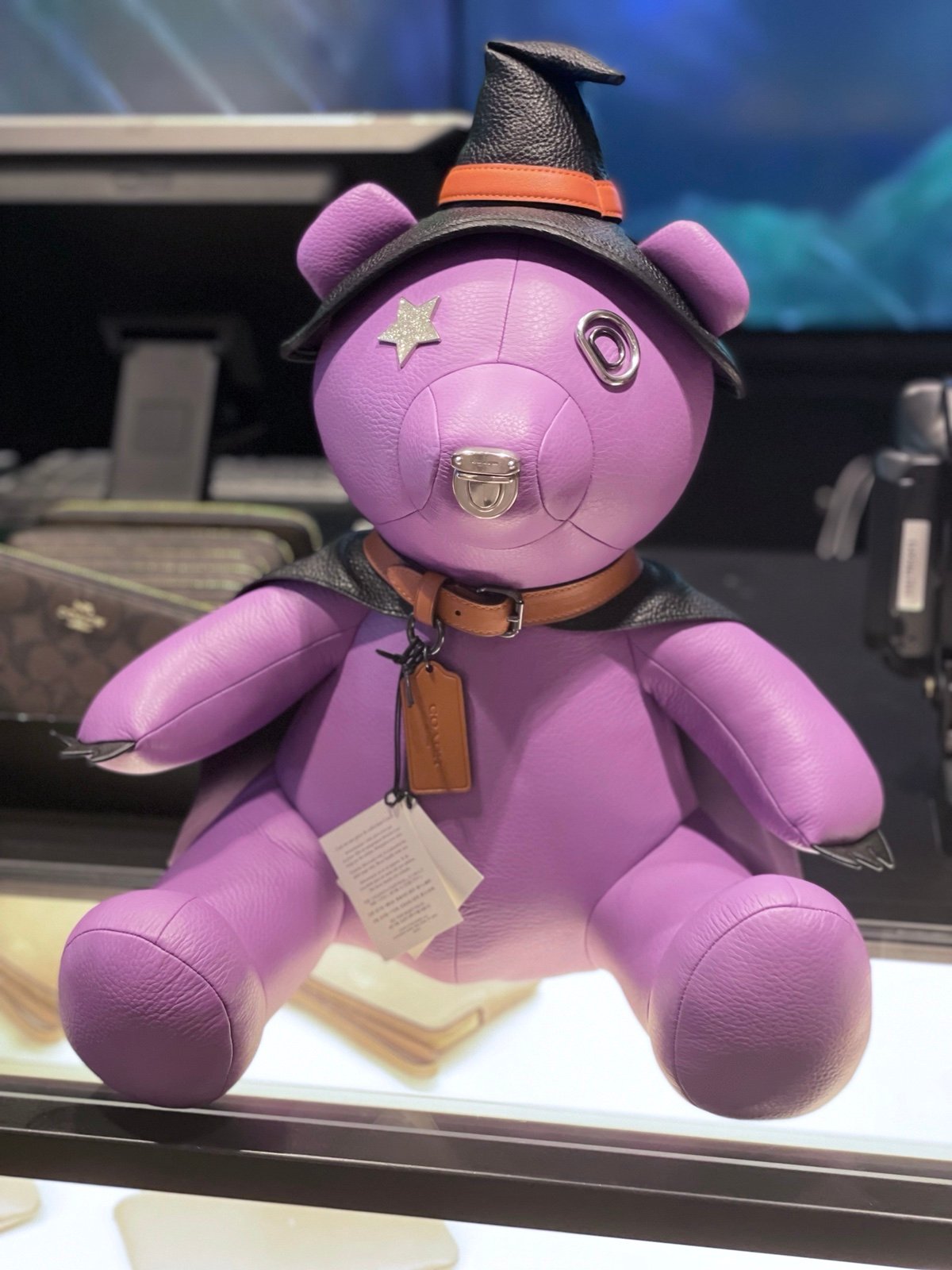 NWT Coach Halloween Collection Witch Purple Bear Limited