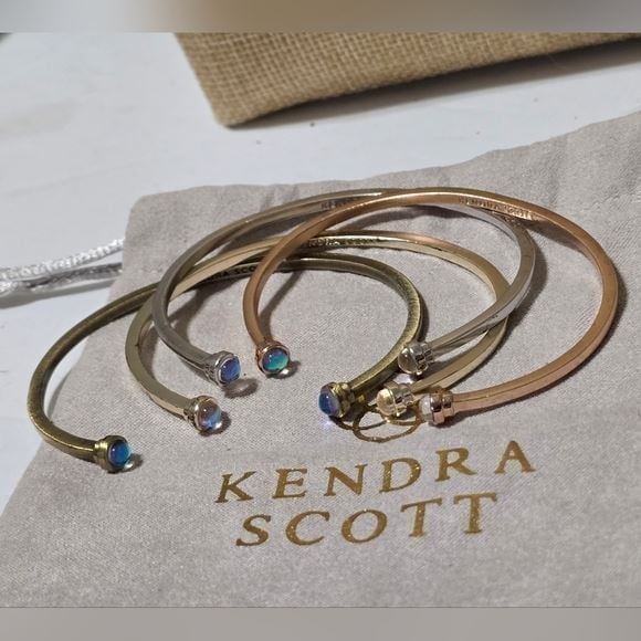 Kendra Scott Bundle of pinch Bangle Bracelets Lot