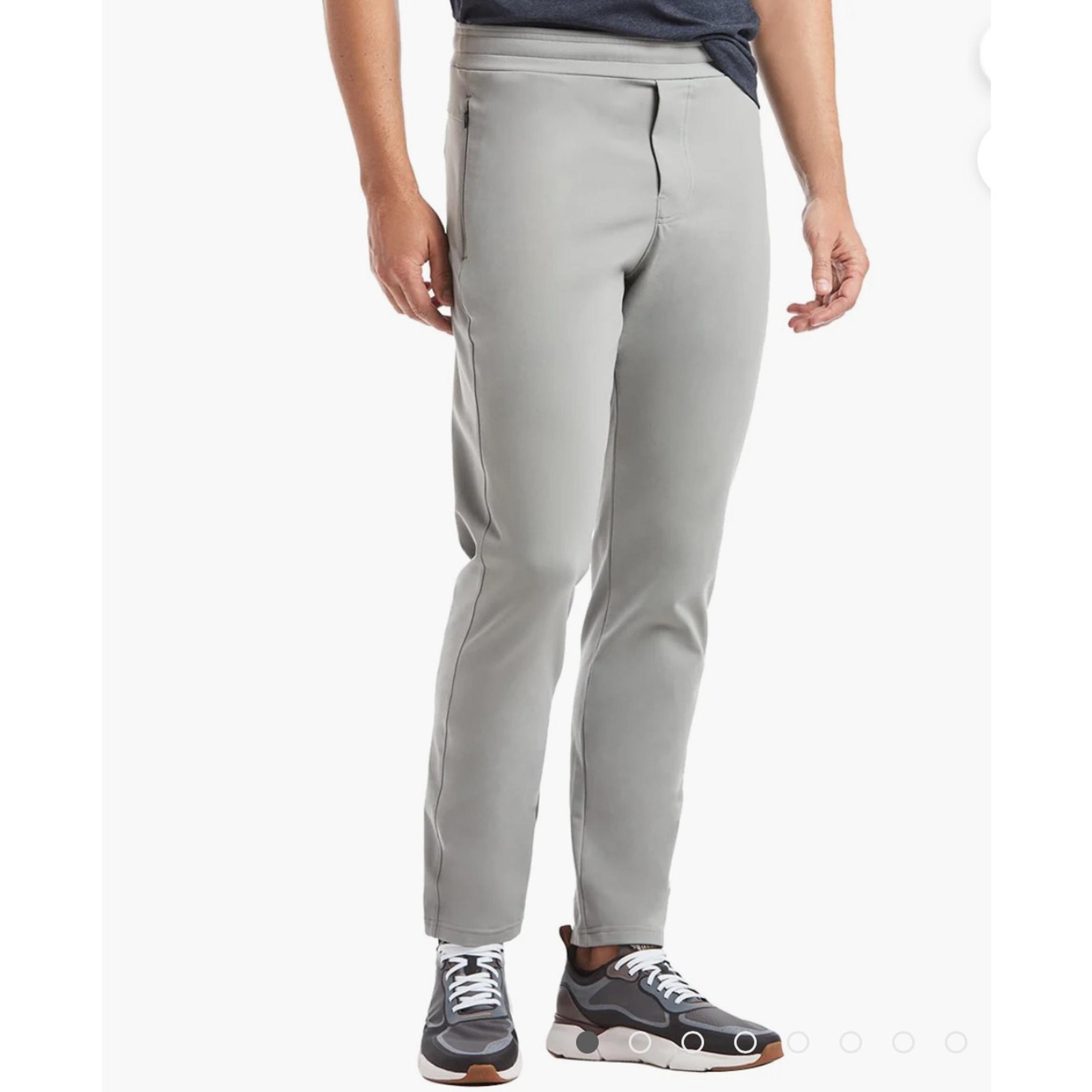 Public Rec Men's Daymaker Pants Active Athletic Drawstring Gray Size 28x28