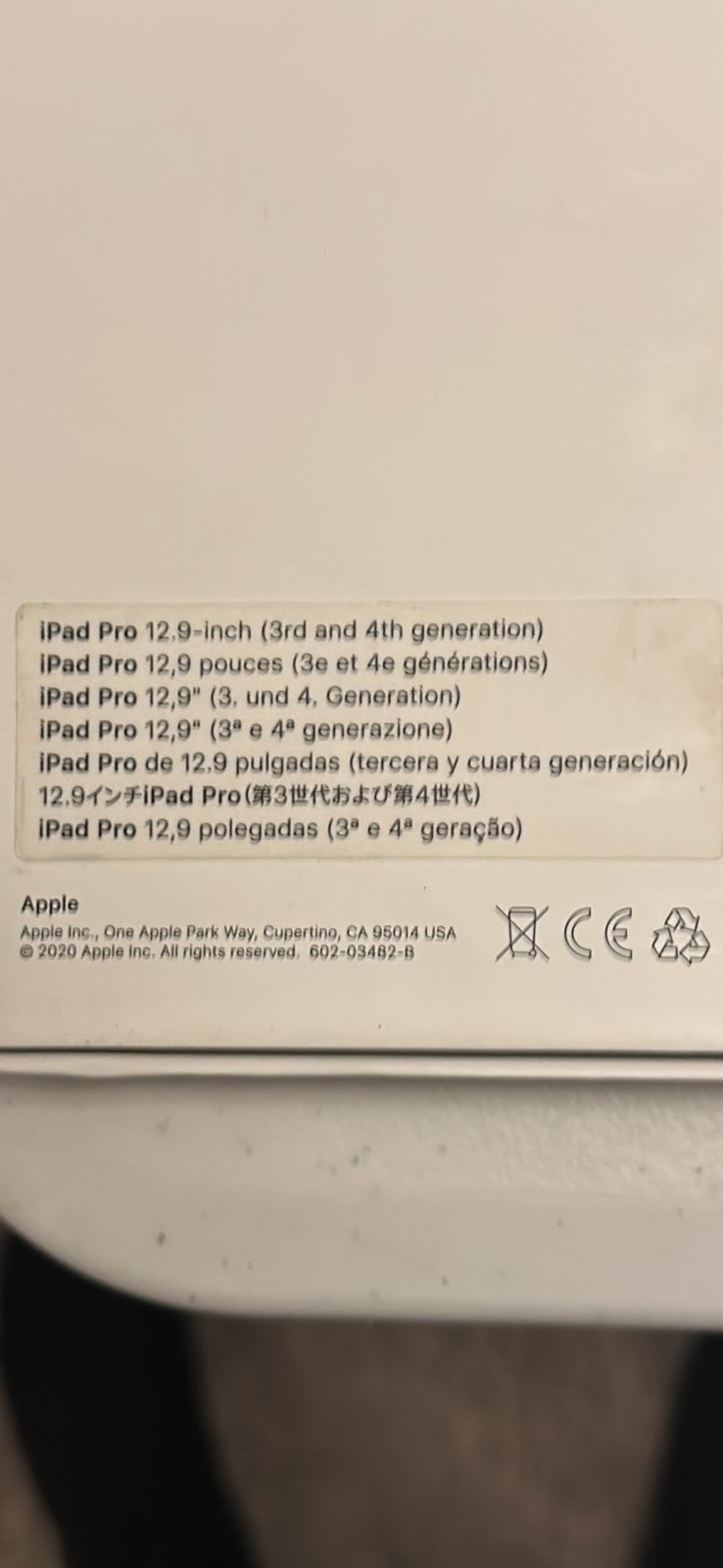 Apple Magic Keyboard for 12.9-inch iPad Pro 3rd 2018/4th Generation in Black