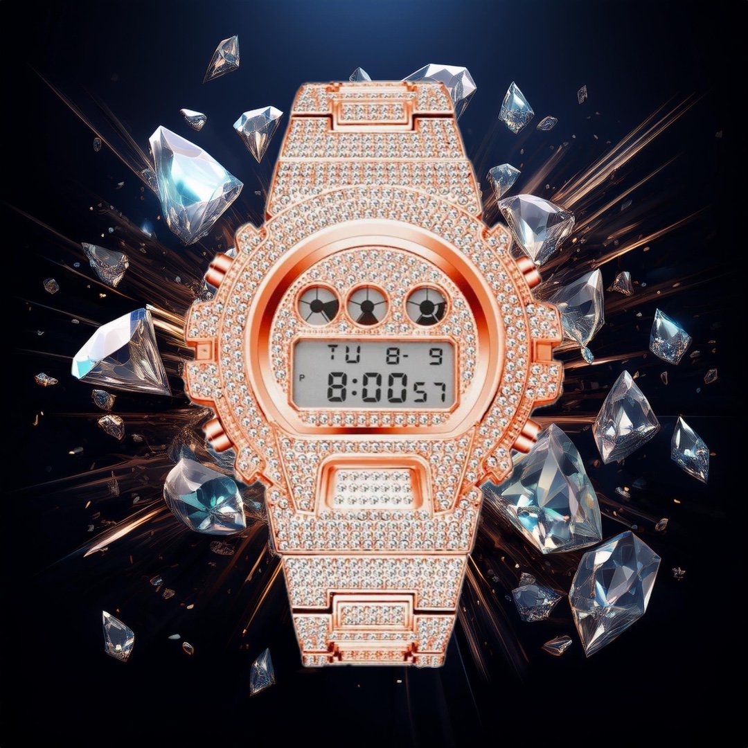 G-Shock Iced Out Custom Diamond Wrist Watch (BEST PRICE)
