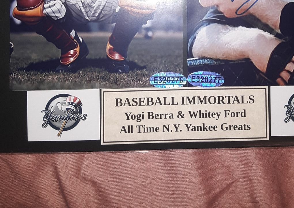 Yogi Berra and Whitey Ford Autographs