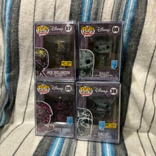 Funko Pop! Disney - Jack 7, Sally 08, Oogie Boogie 9, Sally 38 Art Series