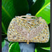 Multifaceted Gold Crystal/Rhinestone Evening Bag-Handles/Removable Chain Strap