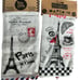 Paris Souvenir Honeycomb 100% Cotton Tea Kitchen Towels Set of 2 New