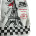 Paris Souvenir Honeycomb 100% Cotton Tea Kitchen Towels Set of 2 New