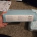 Two soft microfiber sheet sets sea foam green