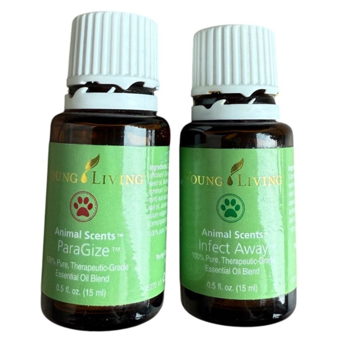 Young Living Animal Scents paragize + Infect Away 15 ml bundle dogs