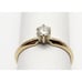 Exquisite 14K Karat Solid Yellow Gold Solitaire Diamond Wedding Ring - Size 5
