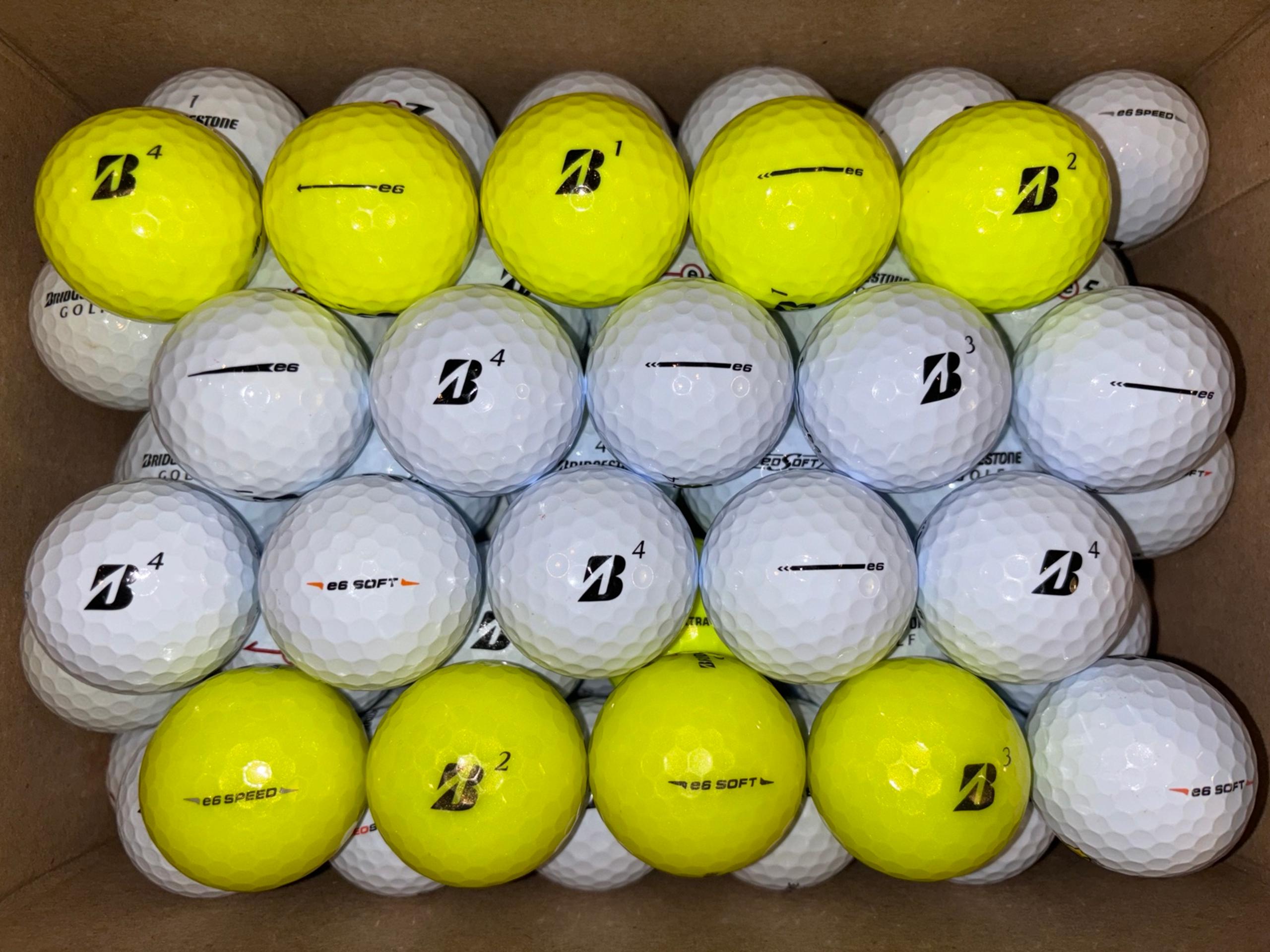 80 Bridgestone Golf Balls Mix (e5, e6, e7, e9) - 4A/5A