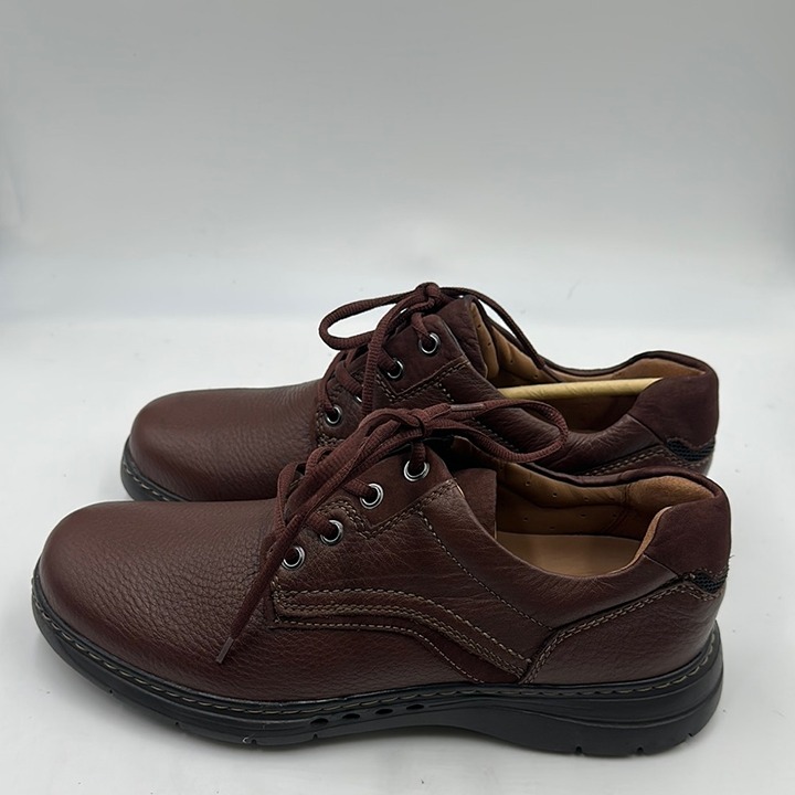 Clarks Un Brawley Pace Men's Oxfords, Brown - US 9.5 W NWOB New