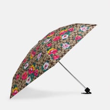 Coach Uv Umbrella With Vintage Rose Print