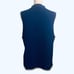 Vintage DESIGNERS ORIGINALS Sz XL Blue & White Christmas Xmas Sweater Vest Women