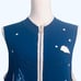 Vintage DESIGNERS ORIGINALS Sz XL Blue & White Christmas Xmas Sweater Vest Women